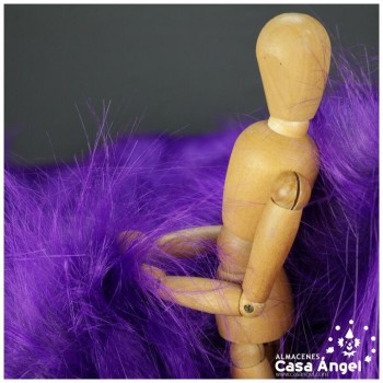TELA DE PELO SINTÉTICO LARGO MORADO SERIE KAMI 180cm