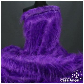TELA DE PELO SINTÉTICO LARGO MORADO SERIE KAMI 180cm