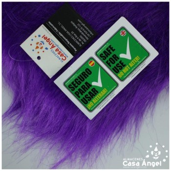 TELA DE PELO SINTÉTICO LARGO MORADO SERIE KAMI 180cm