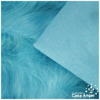 TELA DE PELO SINTÉTICO LARGO TURQUESA SERIE KAMI 180cm