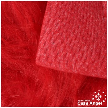 TELA DE PELO SINTÉTICO LARGO ROJO SERIE KAMI 180cm