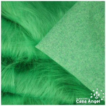TELA DE PELO SINTÉTICO LARGO VERDE SERIE KAMI 180cm