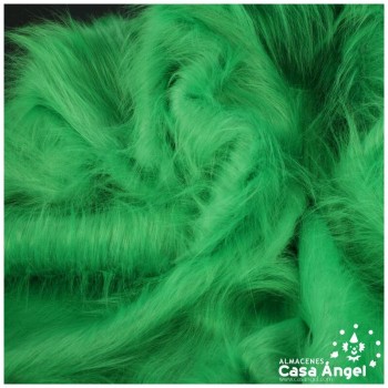 TELA DE PELO SINTÉTICO LARGO VERDE SERIE KAMI 180cm