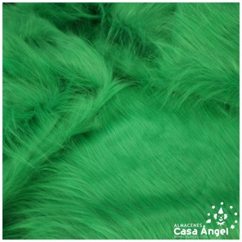 TELA DE PELO SINTÉTICO LARGO VERDE SERIE KAMI 180cm