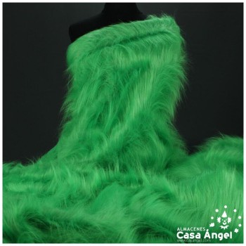 TELA DE PELO SINTÉTICO LARGO VERDE SERIE KAMI 180cm