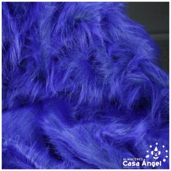 TELA DE PELO SINTÉTICO LARGO AZUL SERIE KAMI 180cm