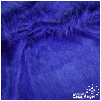 TELA DE PELO SINTÉTICO LARGO AZUL SERIE KAMI 180cm