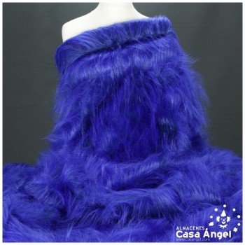 TELA DE PELO SINTÉTICO LARGO AZUL SERIE KAMI 180cm