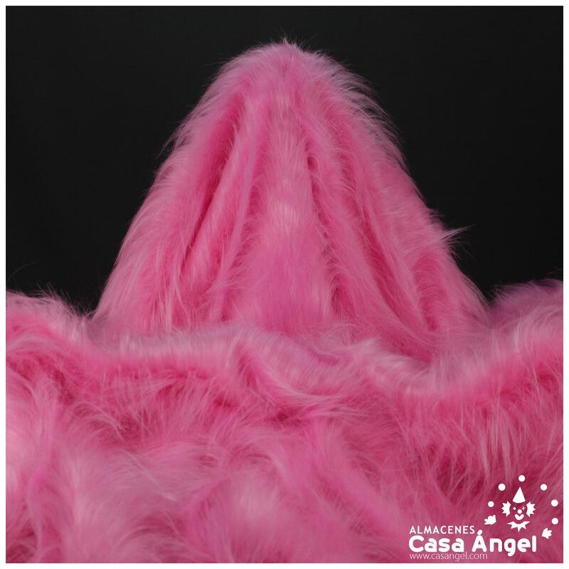 TELA DE PELO SINTÉTICO LARGO ROSA SERIE KAMI 180cm