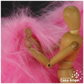 TELA DE PELO SINTÉTICO LARGO ROSA SERIE KAMI 180cm