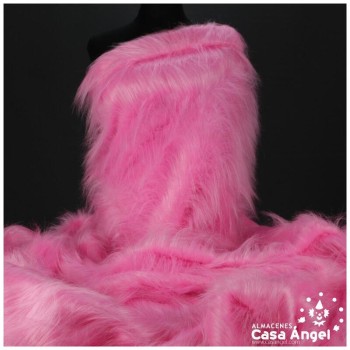 TELA DE PELO SINTÉTICO LARGO ROSA SERIE KAMI 180cm