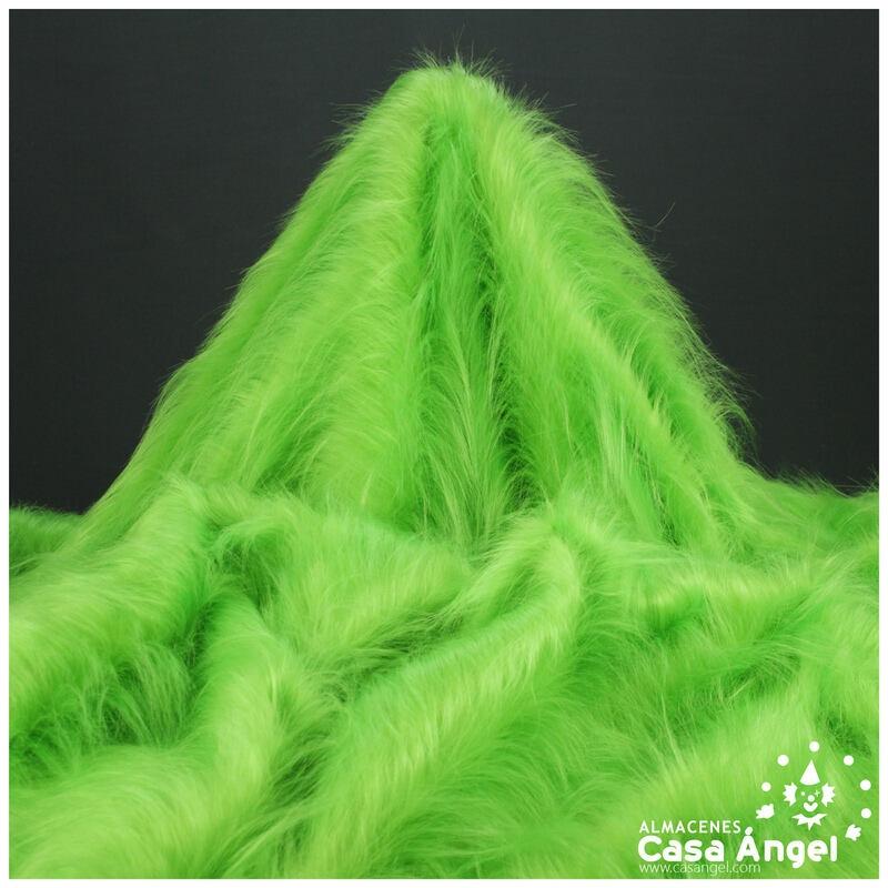 TELA DE PELO SINTÉTICO LARGO PISTACHO SERIE KAMI 180cm