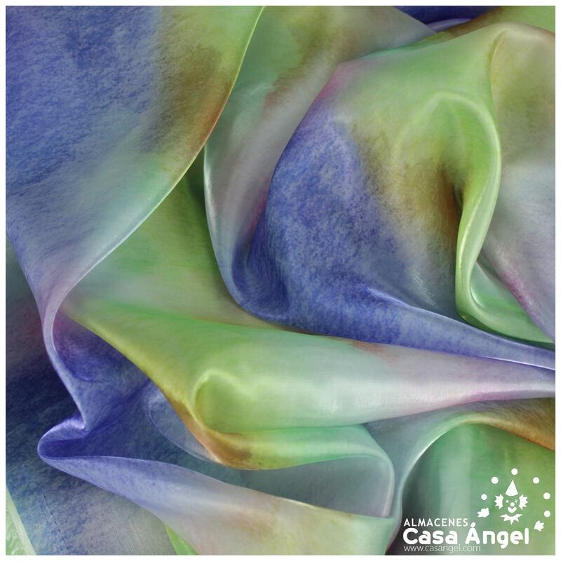 GASA ESTAMPADA DEGRADÉ ACUARELA LAVANDA SERIE PATTI 150cm