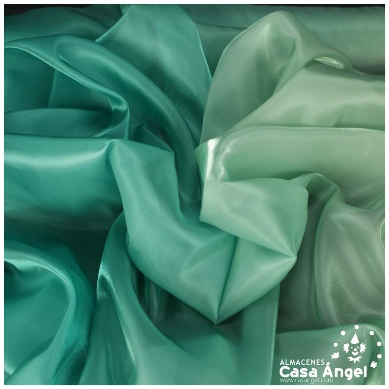 GASA DEGRADÉ VERDE Y AGUAMARINA SERIE KASUMI 150cm