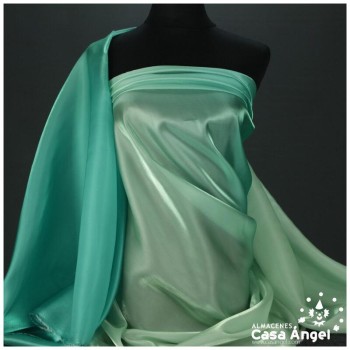 GASA DEGRADÉ VERDE Y AGUAMARINA SERIE KASUMI 150cm