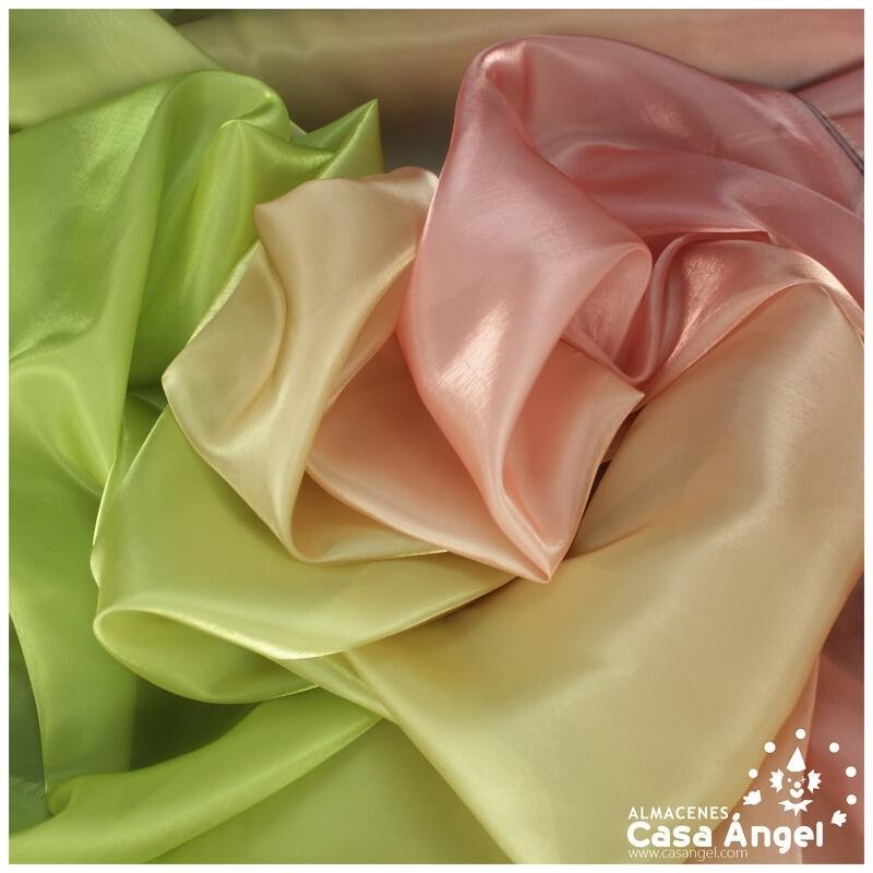 GASA DEGRADÉ SALMÓN Y PISTACHO SERIE KASUMI 150cm