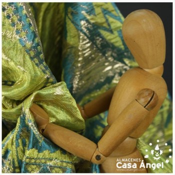 BROCADO METALIZADO SERIE AZTEKA VERDE PISTACHO 145cm