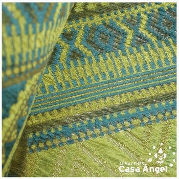 BROCADO METALIZADO SERIE AZTEKA VERDE PISTACHO 145cm
