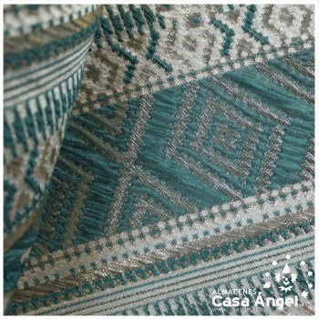 BROCADO METALIZADO SERIE AZTEKA VERDE145cm