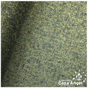 TEJIDO JACQUARD LÚREX NEGRO Y ORO SERIE TARA 150cm