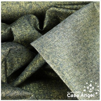 TEJIDO JACQUARD LÚREX NEGRO Y ORO SERIE TARA 150cm