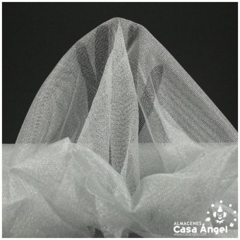 MALLA DE RED LAMÉ PLATA 150cm