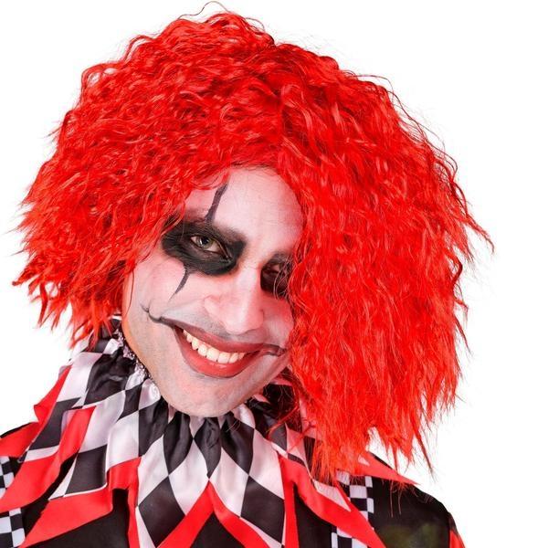 PELUCA DE PAYASO ROJO SINISTER EN CAJA