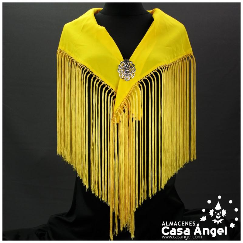 MANTONCILLO DE PICO COLOR AMARILLO LISO ADULTO