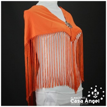 MANTONCILLO DE PICO COLOR NARANJA LISO ADULTO