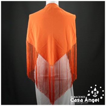 MANTONCILLO DE PICO COLOR NARANJA LISO ADULTO