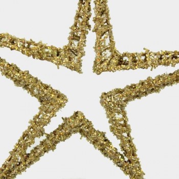 ÁRBOL DECORATIVO DE ESTRELLAS CRISTALIZADAS 81cm