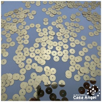 LENTEJUELAS REDONDAS METALIZADAS 8mm BOLSA 50gr