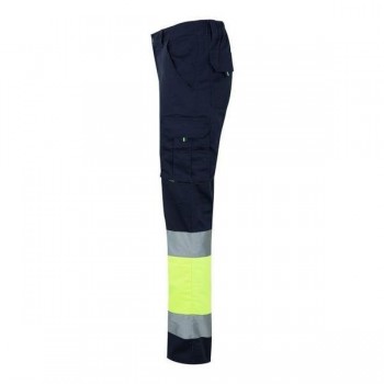 PANTALÓN STRETCH ALTA VISIBILIDAD MARINO Y AMARILLO