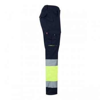 PANTALÓN STRETCH ALTA VISIBILIDAD MARINO Y AMARILLO