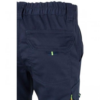 PANTALÓN STRETCH ALTA VISIBILIDAD MARINO Y AMARILLO
