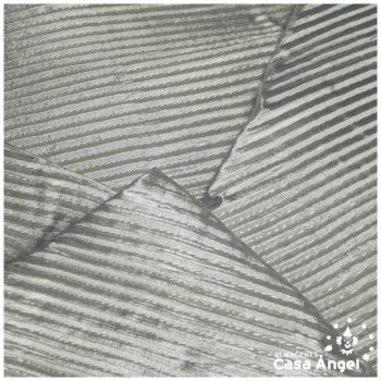 TEJIDO LAMÉ PLISADO PLATA METALIZADO 112cm