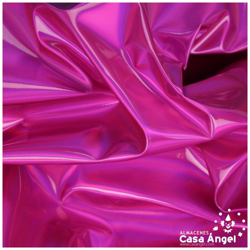 POLIPIEL FUCSIA METALIZADA SERIE ESPEJOS 130cm