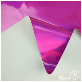 POLIPIEL FUCSIA METALIZADA SERIE ESPEJOS 130cm