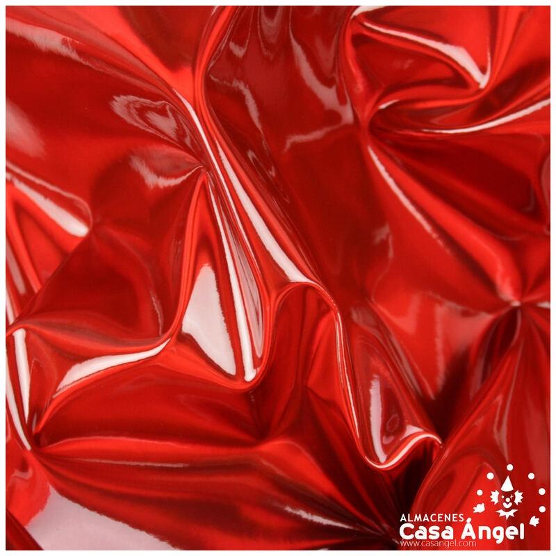 POLIPIEL ROJA METALIZADA SERIE ESPEJOS 130cm