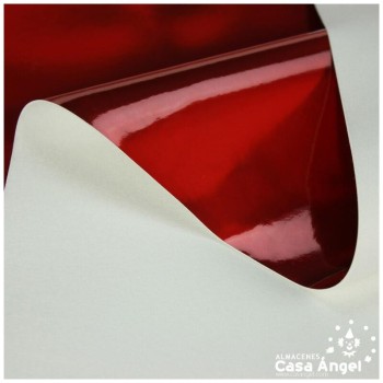 POLIPIEL ROJA METALIZADA SERIE ESPEJOS 130cm