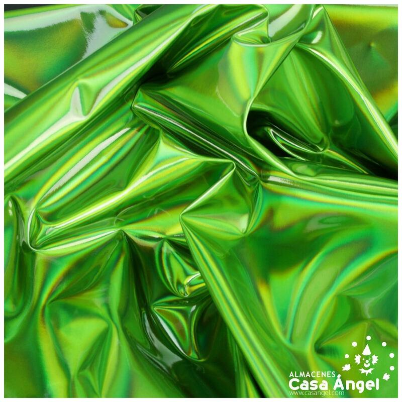 POLIPIEL VERDE METALIZADA SERIE ESPEJOS 130cm
