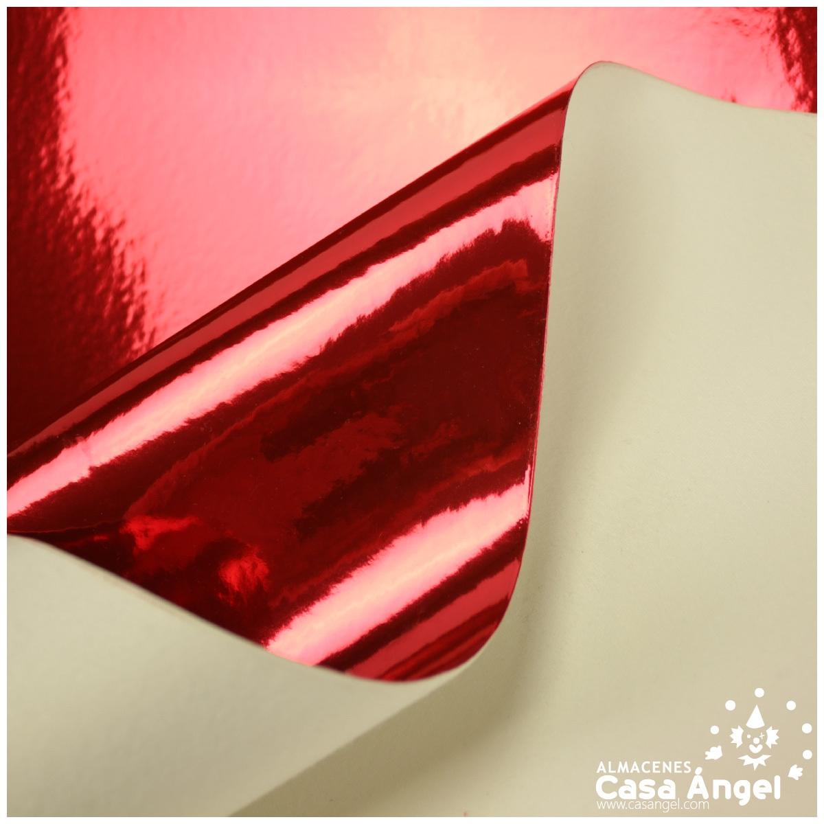 POLIPIEL ROJA METALIZADA SERIE ESPEJOS 130cm