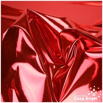 POLIPIEL ROJA METALIZADA SERIE ESPEJOS 130cm