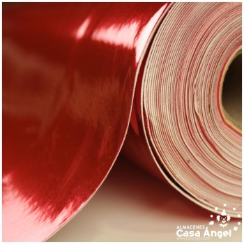 POLIPIEL ROJA METALIZADA SERIE ESPEJOS 130cm