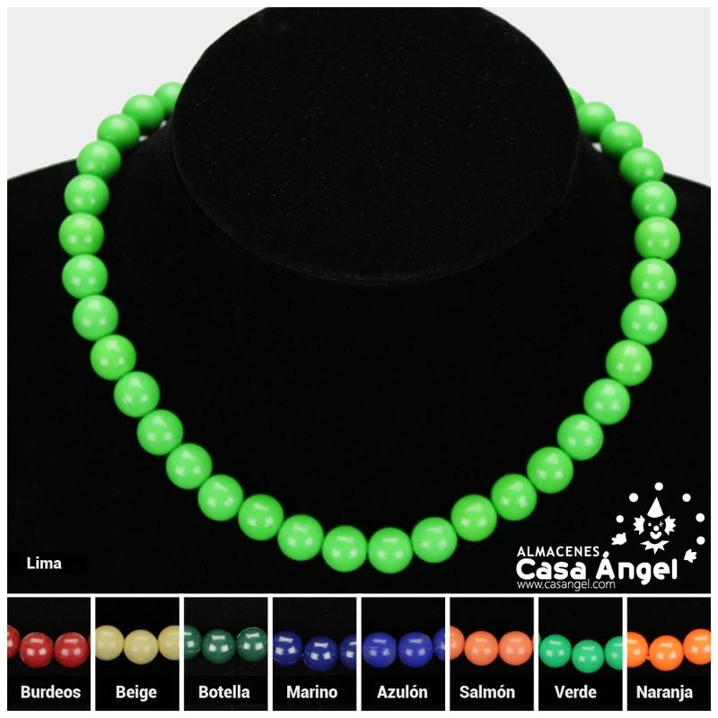 COLLAR FLAMENCO DE BOLAS INFANTIL 38cm