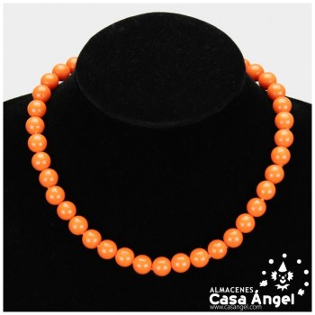COLLAR FLAMENCO DE BOLAS INFANTIL 38cm