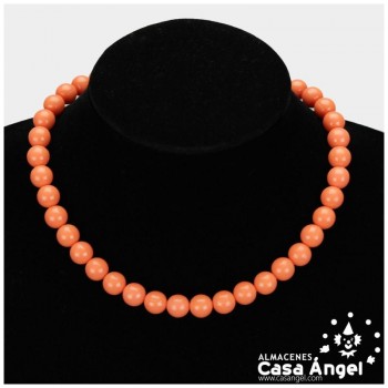 COLLAR FLAMENCO DE BOLAS INFANTIL 38cm