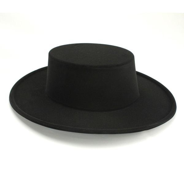 SOMBRERO CORDOBÉS FLOCADO NEGRO INFANTIL