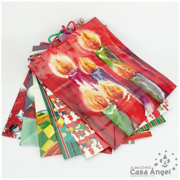 BOLSA DE REGALO NAVIDAD 27cm SET DE 6 UNIDADES