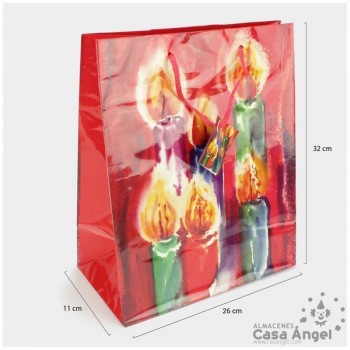 BOLSA DE REGALO NAVIDAD 27cm SET DE 6 UNIDADES